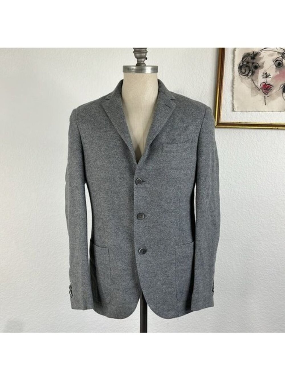 Corneliani Quilted Wool Cashmere Blazer